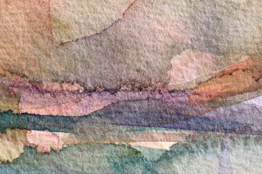 Kağıttaki suluboya resminin dokusu