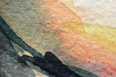 Kağıttaki suluboya resminin dokusu