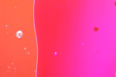 Renkli su ve petrolden soyut elementler.