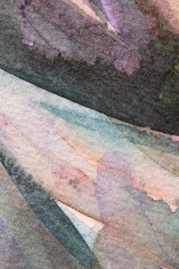 Kağıttaki suluboya resminin dokusu