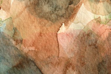 Kağıttaki suluboya resminin dokusu