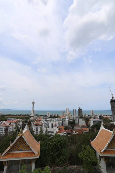Chonburi Tailandia Abril 2021 Vista Ciudad Pattaya Desde Wat Pha — Foto de Stock