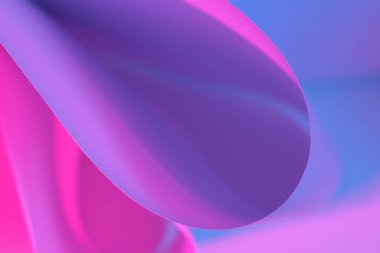 Renkli ışıktaki eğri kağıdın soyut resmi.