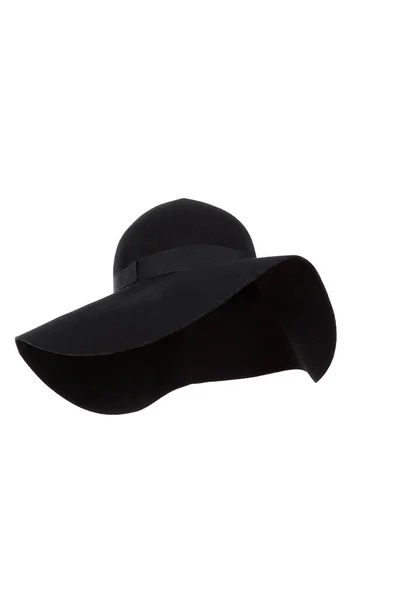 Black Floppy Hat White Background — Stock Photo, Image