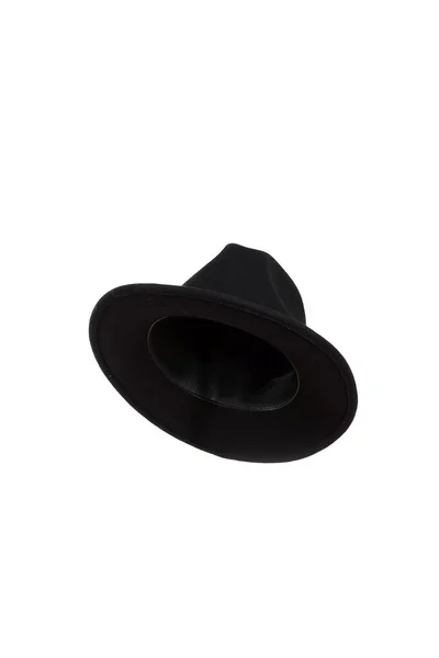 白色背景上的黑色法兰西斯帽 — 图库照片