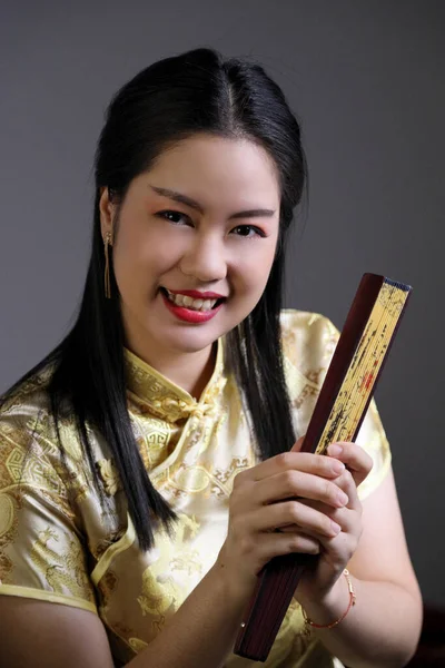 Mujer Asiática Ropa China Vintage — Foto de Stock