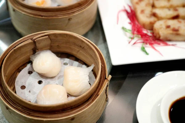 Chinese Dish Called Dim Sum Served Table — Stock Photo, Image