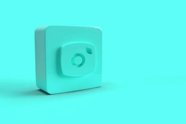 カメラアイコンの3Dレンダリング — ストック写真