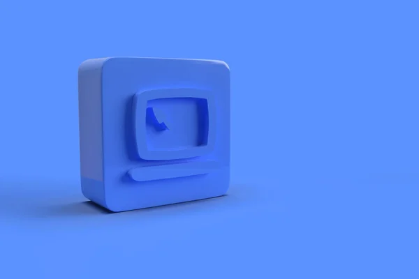 コンピュータアイコンの3Dレンダリング — ストック写真