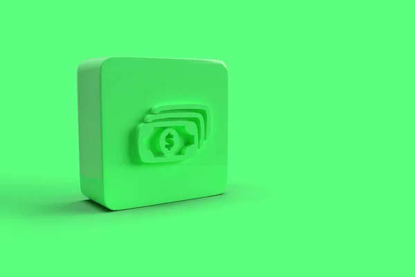 銀行券アイコンの3Dレンダリング — ストック写真