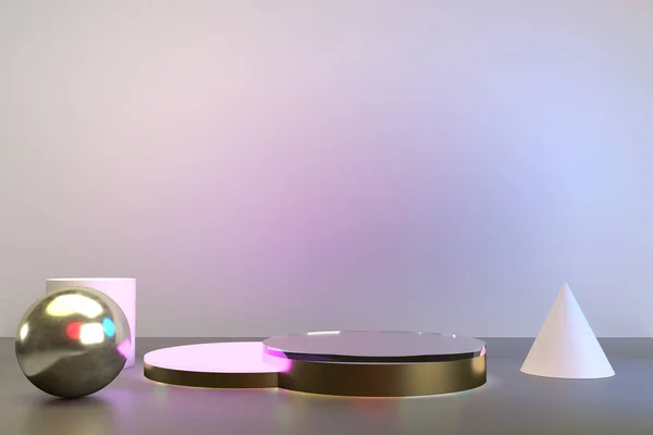 Canlı renk 3D oluşturma arkaplanı.