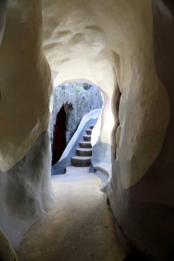 Da Lat, Vietnam - 22 Aralık 2019 Da Lat şehrinin çılgın evi, Vietnam.