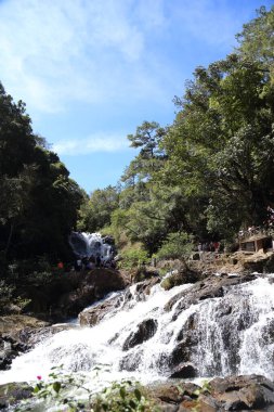 Da Lat, Vietnam - 22 Aralık 2019 Datanla Şelalesi, Da Lat, Vietnam 'ın ünlü şelalesi.