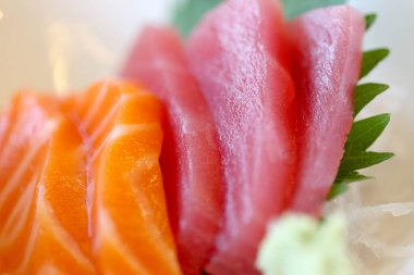 Somon balığının makro resmi..