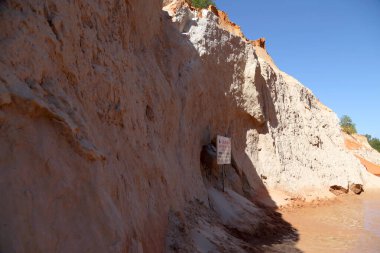 Phan Tiet, Mui Ne, Vietnam. Peri Deresi Kanyonu Güzel manzara.