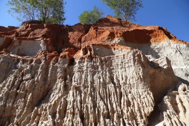 Phan Tiet, Mui Ne, Vietnam. Peri Deresi Kanyonu Güzel manzara.