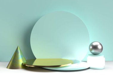 3D oluşturma en az memnuniyetsizlik arkaplanı.