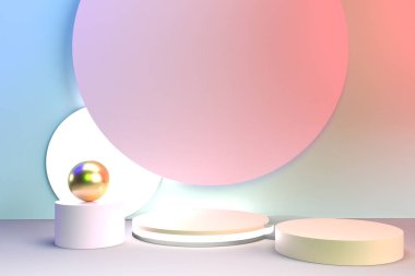 3D oluşturma en az memnuniyetsizlik arkaplanı.