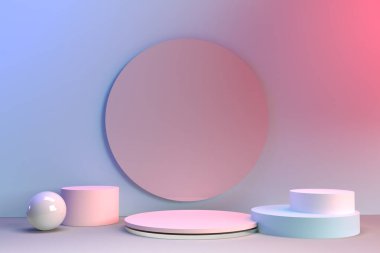 3D oluşturma en az memnuniyetsizlik arkaplanı.