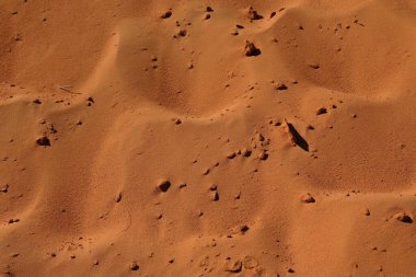 Mui Ne, Vietnam 'daki kırmızı kumların soyut dokusu.