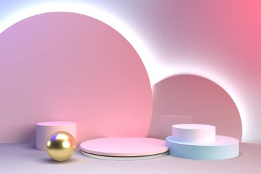 3D oluşturma en az memnuniyetsizlik arkaplanı.