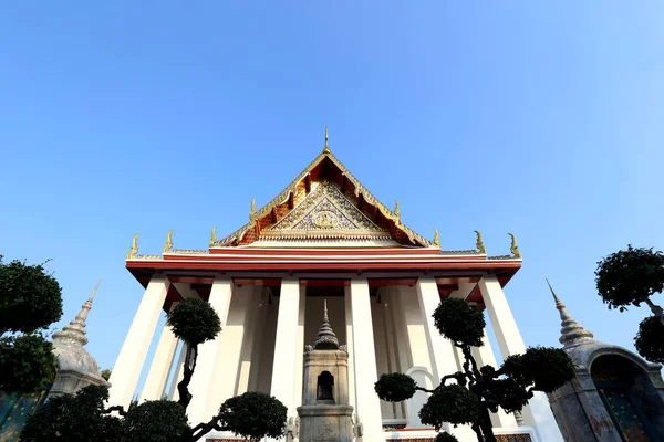 Bangkok Thailand December 2019 Beautiful Temple Wat Suthat Construction — Stock Photo, Image