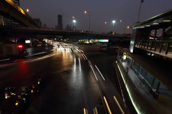 Bangkok Tailandia Diciembre 2019 Escena Nocturna Silom Bangkok Tailandia — Foto de Stock