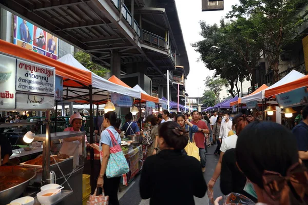 Bangkok Thailand January 2020 Street Food Market Silom Road Special — Stock Photo, Image