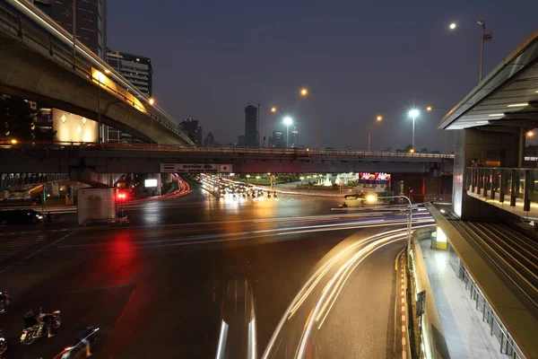 Bangkok Thailand December 2019 Natten Scence Silom Bangkok Thailand — Stockfoto