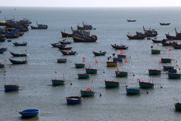 Муйне Вьетнам Декабря 2019 Года Группа Рыболовецких Судов Муйне Вьетнам — стоковое фото
