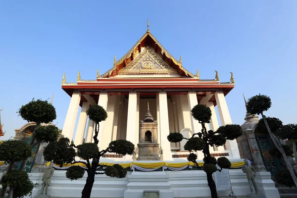 Bangkok Thailand December 2019 Beautiful Temple Wat Suthat Construction — Stock Photo, Image