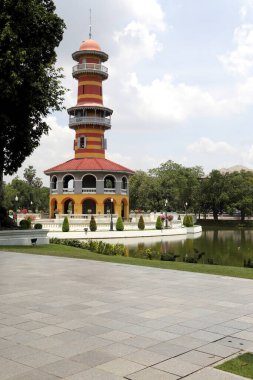 Ayutthaya, Tayland - 24 Mayıs 2013: Bang Pa-In Royal Palace, Ayutthaya, Tayland.