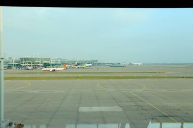 Seul, Güney Kore - 21 Temmuz 2019: Seul Incheon Havaalanı, Güney Kore Uluslararası Havaalanı.