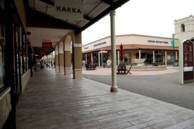 Ibaraki, Japonya - 28 Mayıs 2019: Ami premium outlet, Kanto bölgesindeki üçüncü prim mağazası, Japonya