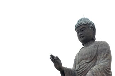 Ushiku, Japonya - 28 Mayıs 2019: Büyük Buda Ushiku Daibutsu heykeli Japonya 'nın Ibaraki iline yerleştirildi..