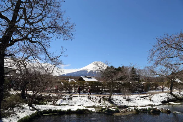 Oshino Hakkai Japán 2019 Április Fuji Hegy Látképe Oshino Hakkai — Stock Fotó