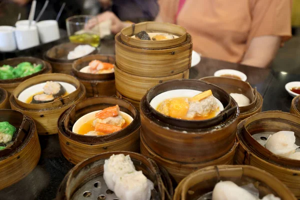 The group of Chinese foods named dim sum.