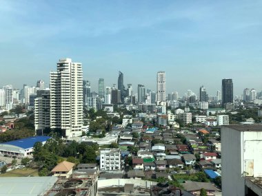 Gündüzleri Bangkok manzarası.