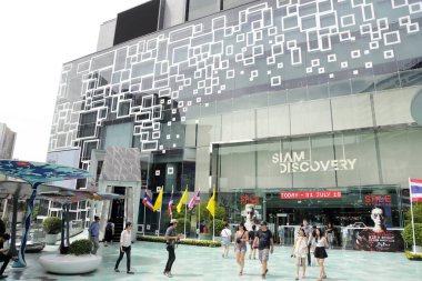 Bangkok, Tayland - 15 Temmuz 2018: Bangkok, Tayland 'daki ünlü alışveriş merkezi.