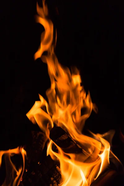Incendio in un camino — Foto Stock