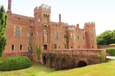 15. yüzyıl İngiltere'de East Sussex kalede Herstmonceux tuğla