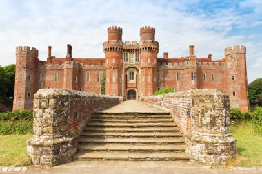15. yüzyıl İngiltere'de East Sussex kalede Herstmonceux tuğla