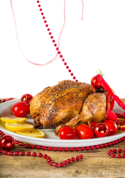 Christmas chicken tasty — Stock Photo, Image