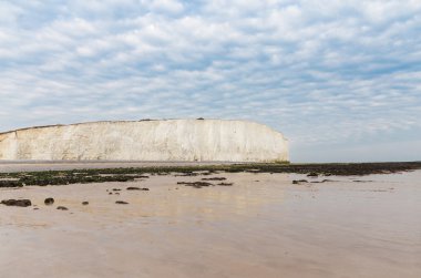 Popüler beyaz uçurum Birling Gap Atlantik Okyanusu kıyısında, Batı Susse