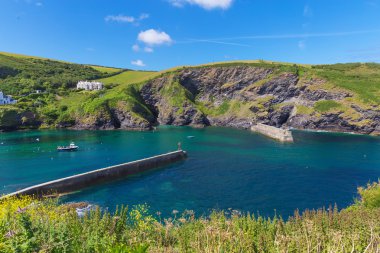 Seçme Port Issac Atlantik Okyanusu kıyısında, Cornwall, İngiltere, birim