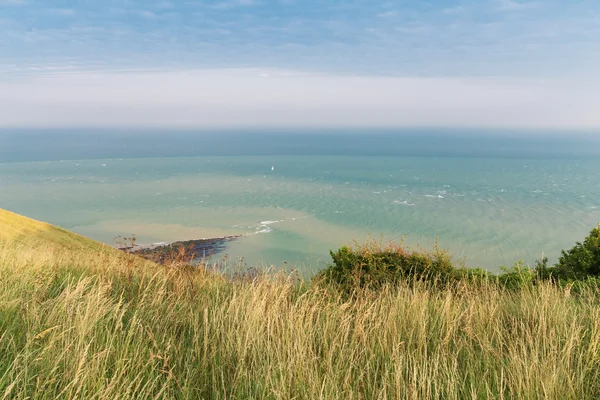 Popular praia cabeça oceano Atlântico costa, Wes Sussex, Inglaterra, U — Fotografia de Stock