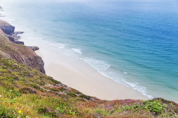 Populares St Agnes y Chapel Porth Costa atlántica, Cornwall — Foto de Stock