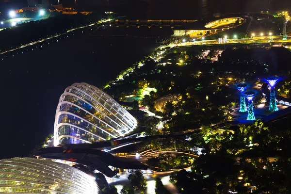 Singapore, 15. Oktober 2016 - die Landschaft des Superbaums in den Gärten an der Bucht von Marina Bay — Stockfoto