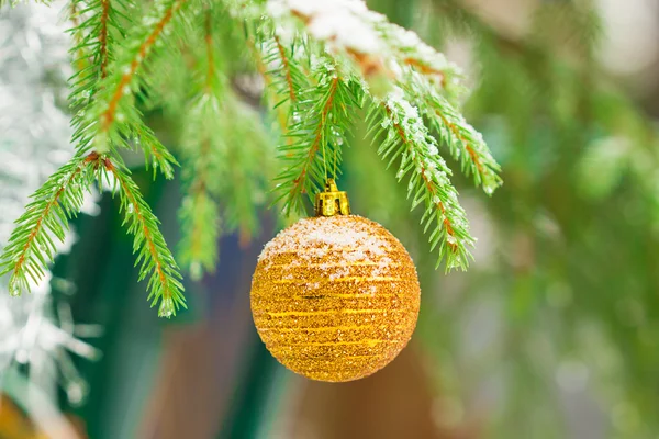 Christmas balls outdoors — Stock Photo, Image
