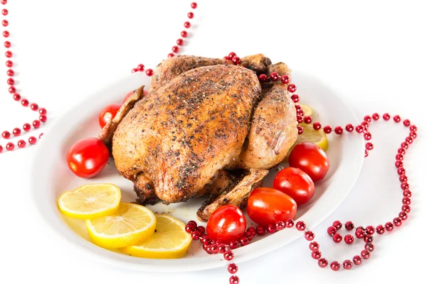 Christmas chicken — Stock Photo, Image